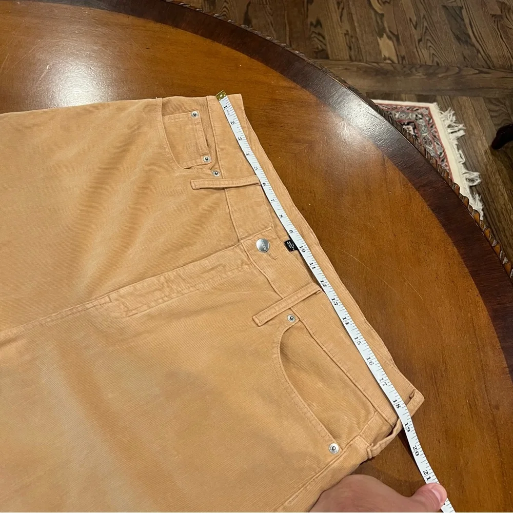 NEW J.Crew Wide Leg‎ Corduroy Trouser Sand Castle 34 Tan High-Rise Slim Fit